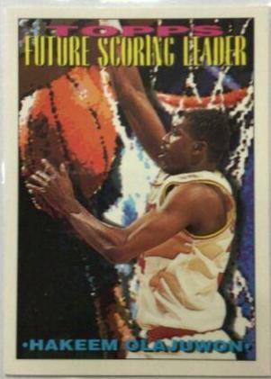 Hakeem Olajuwon #385 Basketball Cards 1993 Topps
