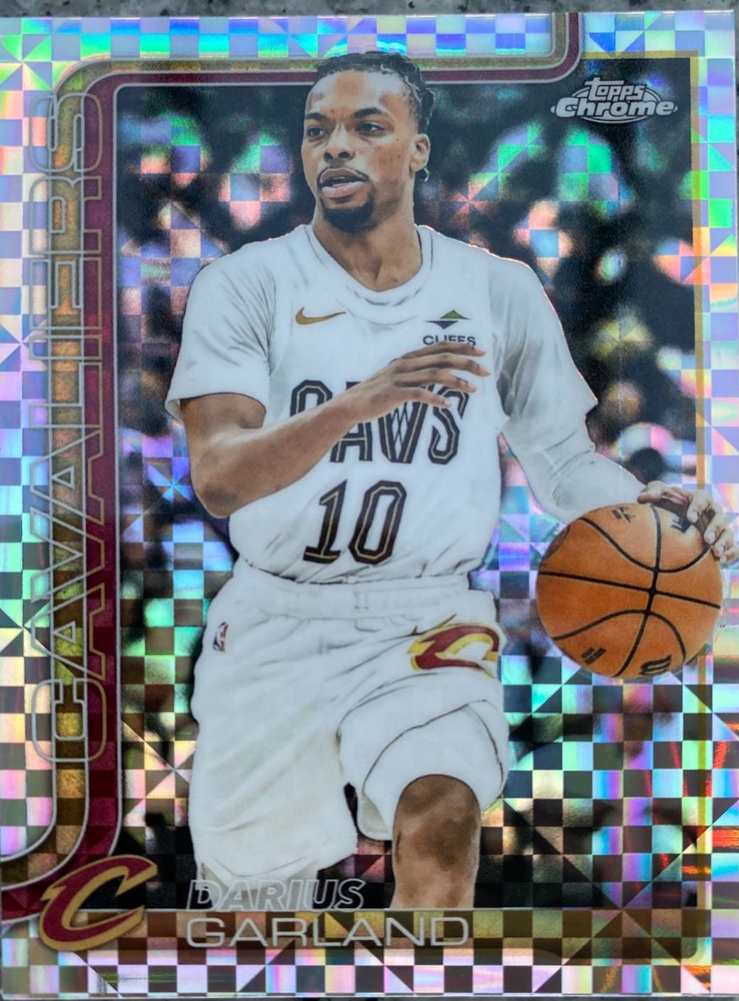 2025 Topps Chrome Darius Garland [X-Fractor] #76 card