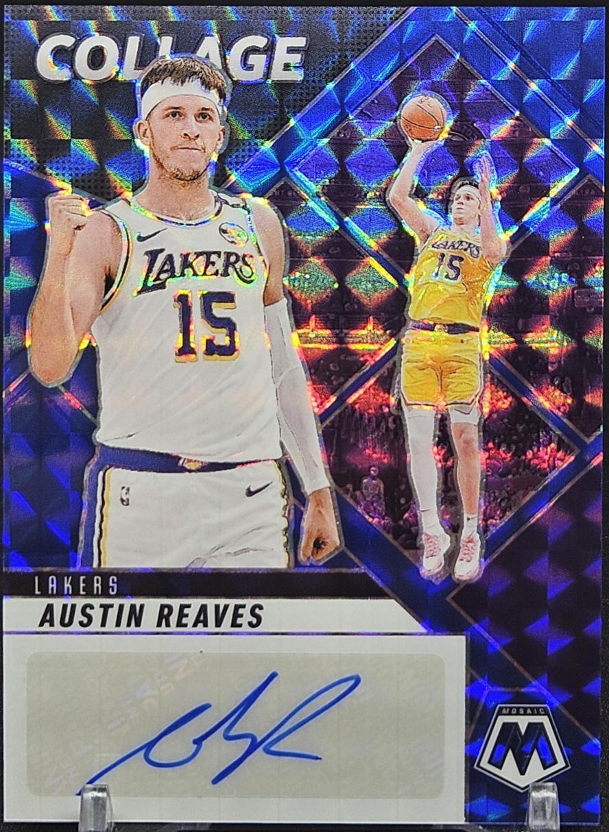 Austin Reaves [Blue] #5 Prices | 2024 Panini Mosaic Collage Autograph ...