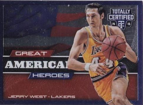 Jerry West #28 2014-15 Panini Totally Certified Basketball Great American Heroes