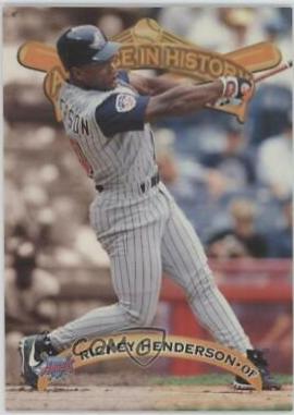 Rickey Henderson #37 Baseball Cards 1998 Sports Illustrated Then & Now