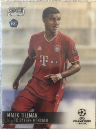 Malik Tillman #3 Soccer Cards 2020 Stadium Club Chrome UEFA Champions League
