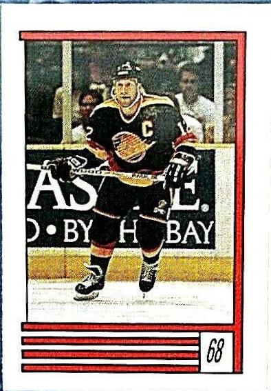 Mario Lemieux, Stan Smyl Hockey Cards 1989 O-Pee-Chee Sticker