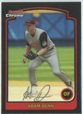 Adam Dunn #34 Baseball Cards 2003 Bowman Chrome