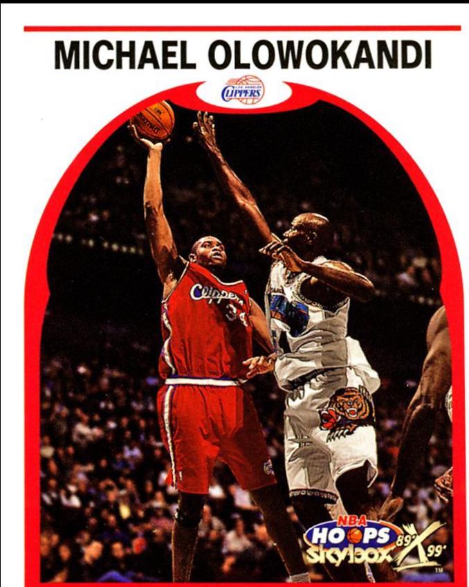 Michael Olowokandi #5 Basketball Cards 1999 Hoops Decade