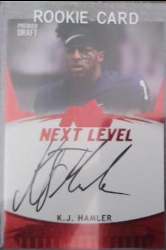K. J. Hamler #NL-KJH 2020 Sage Hit Next Level Signatures Football
