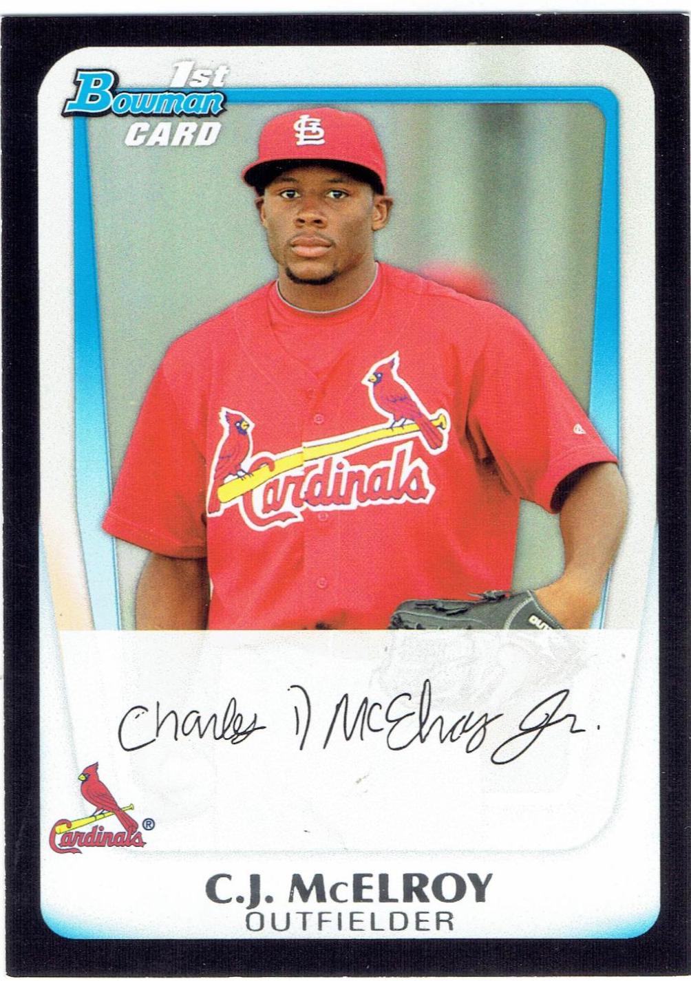 C.J. McElroy #BDPP58 Baseball Cards 2011 Bowman Chrome Draft Picks & Prospects