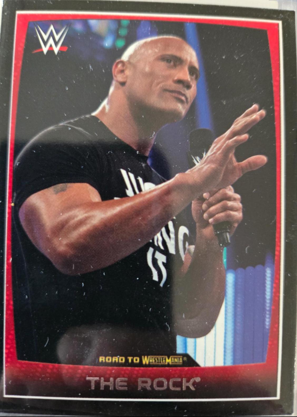 The Rock #112 Wrestling Cards 2015 Topps WWE Road to Wrestlemania Promos