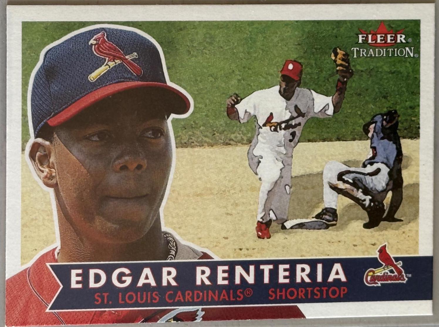 Edgar Renteria #87 Baseball Cards 2001 Fleer Tradition