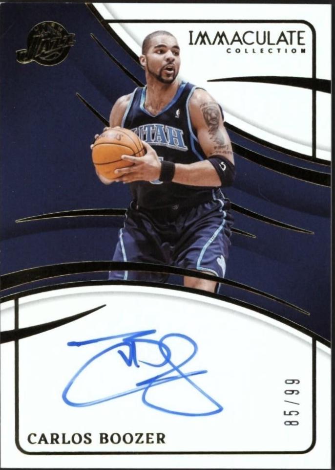 Carlos Boozer #11 Basketball Cards 2023 Panini Immaculate Signature