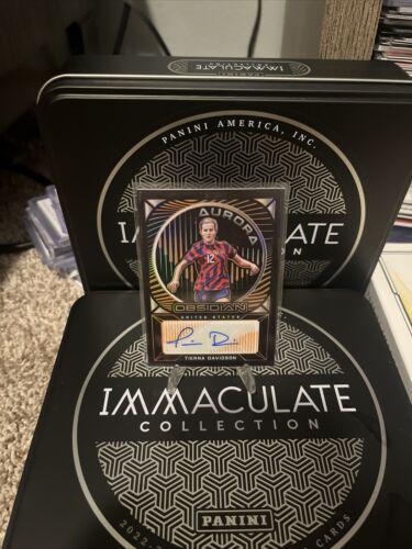 Tierna Davidson #AU-TDN Soccer Cards 2021 Panini Obsidian Aurora Autographs