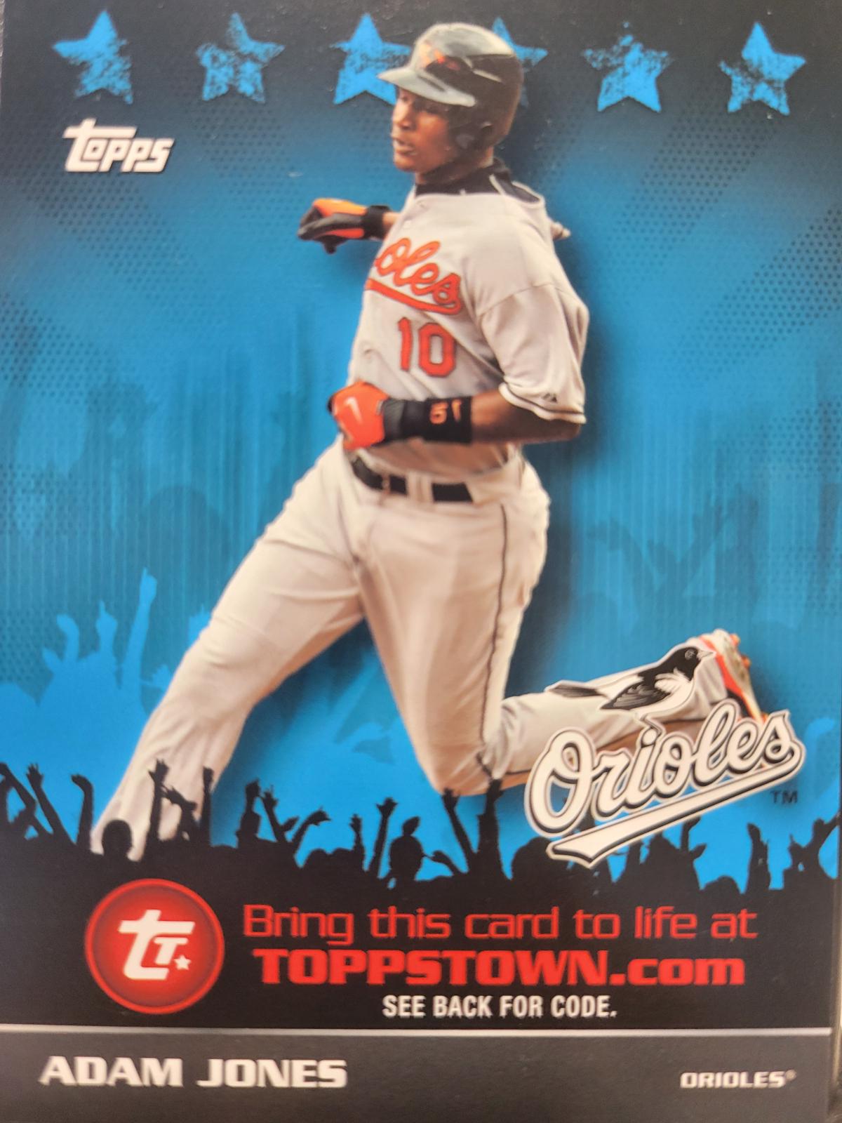 Adam Jones #TTT54 Baseball Cards 2009 Topps Toppstown