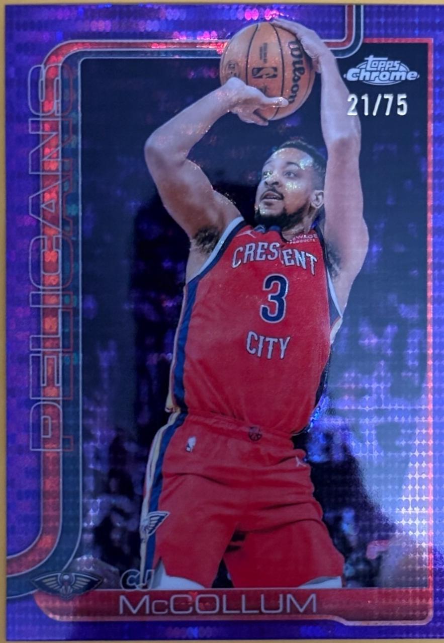 CJ McCollum [Pulsar Purple Refractor] #136