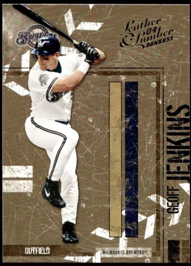 Geoff Jenkins #75 Baseball Cards 2004 Donruss Leather & Lumber