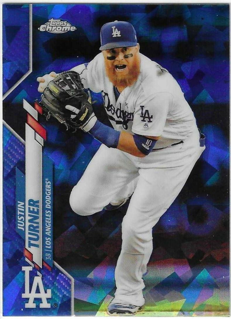 Justin Turner #316 2020 Topps Chrome Sapphire Baseball