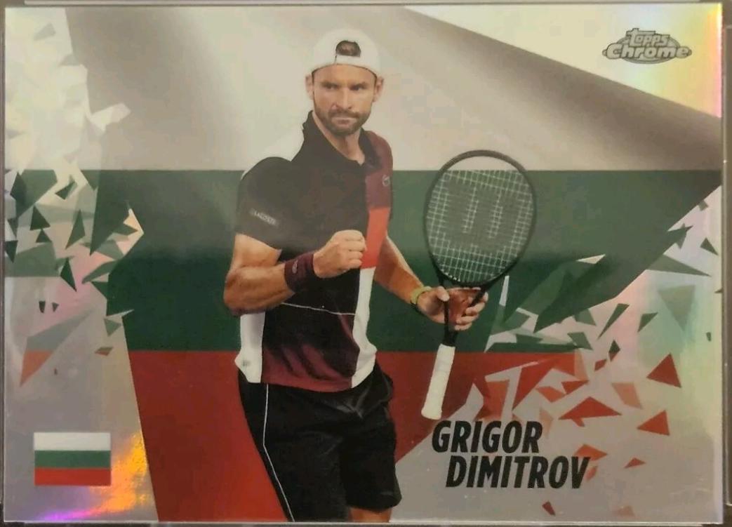 Grigor Dimitrov #PPR-GD Tennis Cards 2024 Topps Chrome Patriotic Pride