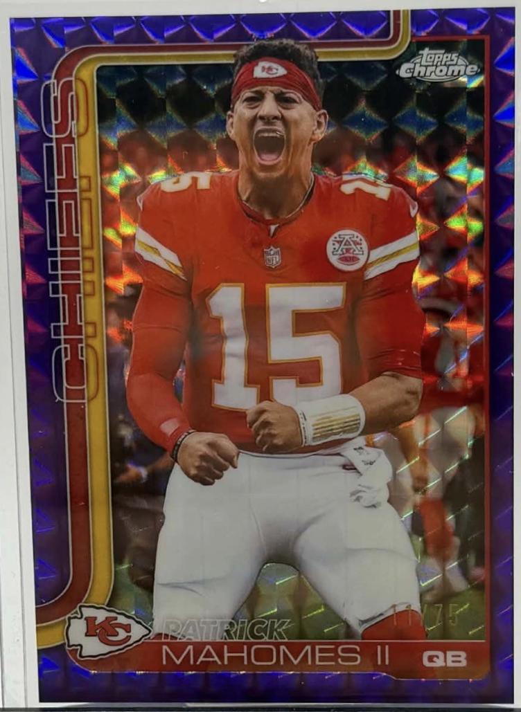Patrick Mahomes II [Purple Geometric Image Variation] #148