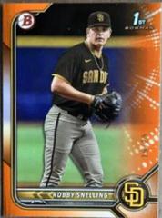 Robby Snelling [Orange] #BD-82 Baseball Cards 2022 Bowman Draft Prices