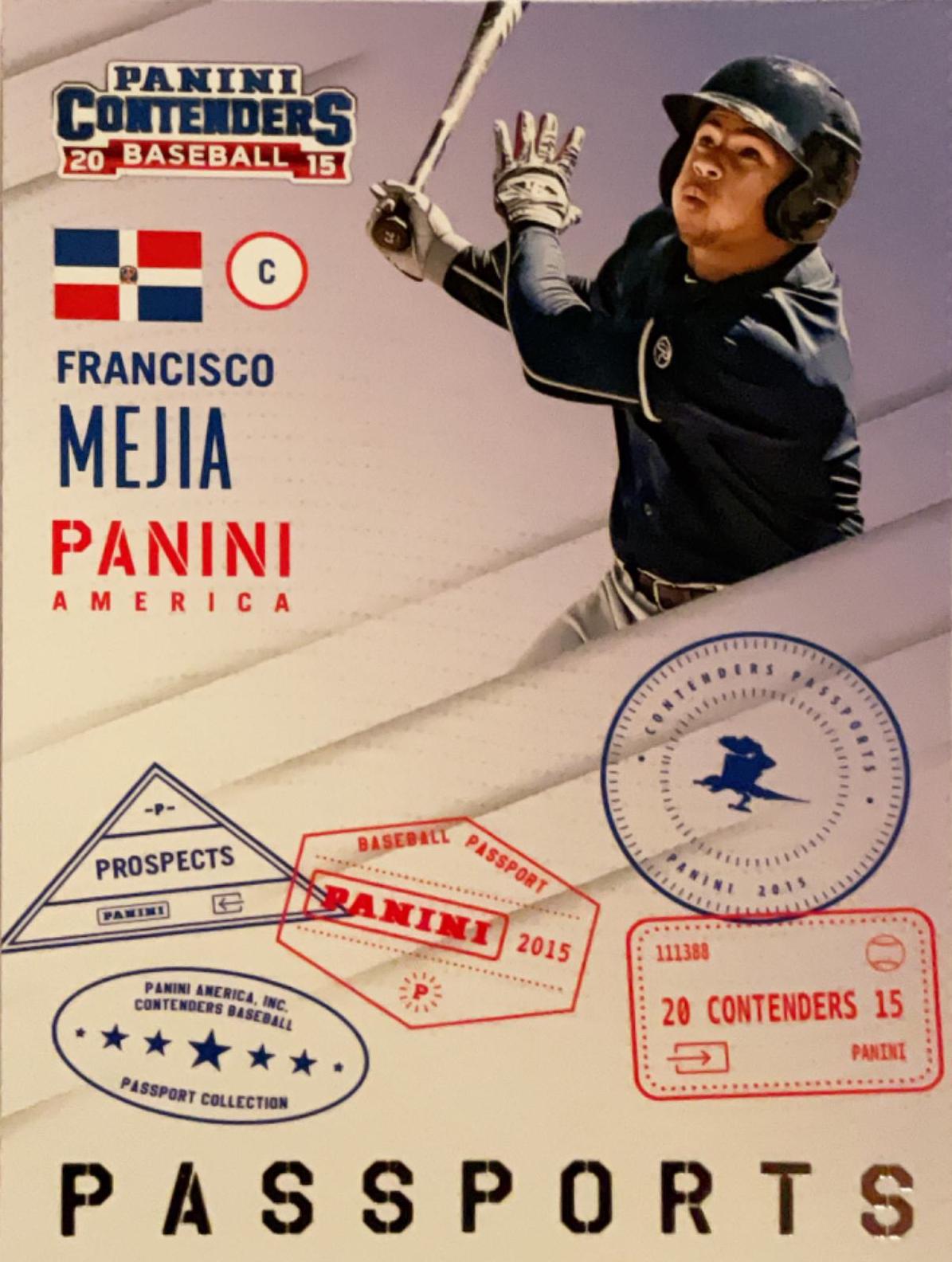 Francisco Mejia #5 Baseball Cards 2015 Panini Contenders Passports