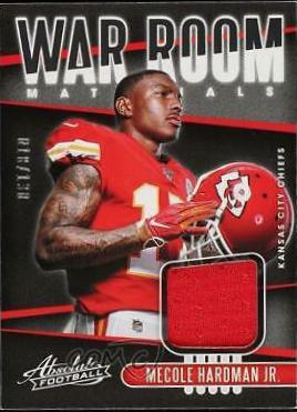 Mecole Hardman Jr. #WAR-28 Football Cards 2019 Panini Absolute War Room Materials