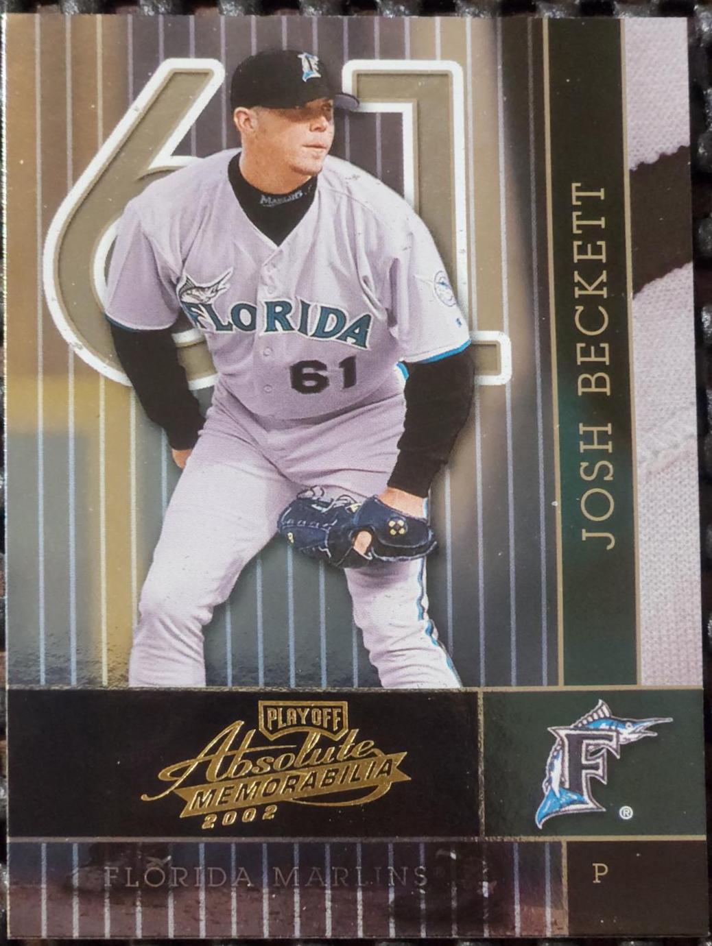 Josh Beckett #59 Baseball Cards 2002 Playoff Absolute Memorabilla