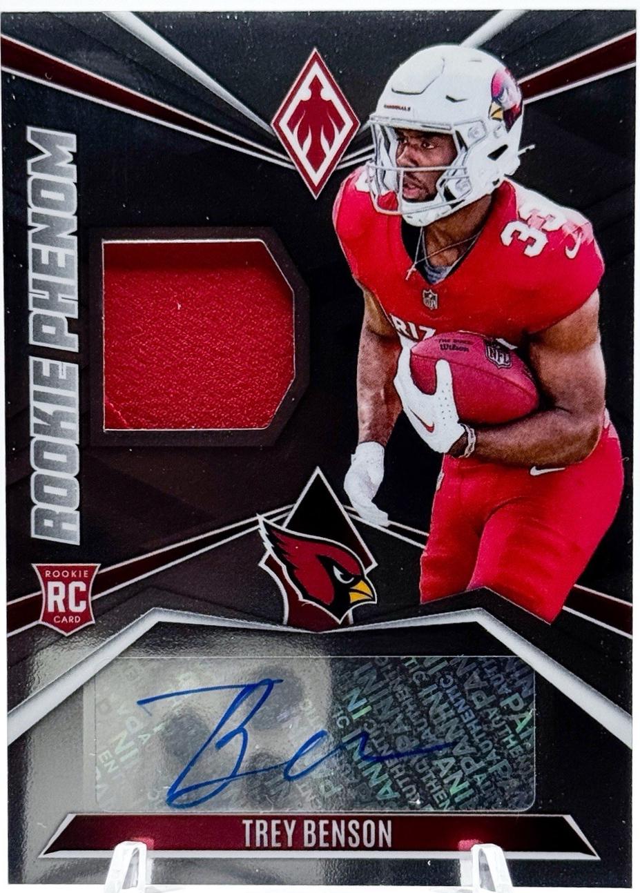 Trey Benson #RPJA-TBN 2024 Panini Phoenix Football Rookie Phenom Jersey Autographs