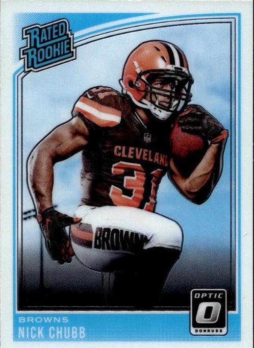 Nick Chubb #158 Football Cards 2018 Donruss Optic