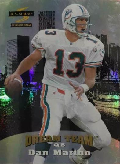 Dan Marino #7 Football Cards 1996 Panini Score Dream Team