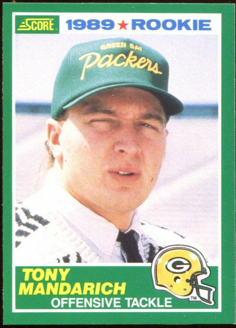 Tony Mandarich #269 Football Cards 1989 Panini Score