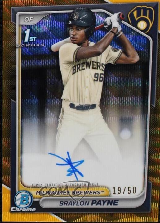 Braylon Payne [Gold Wave Refractor] #CPA-BP