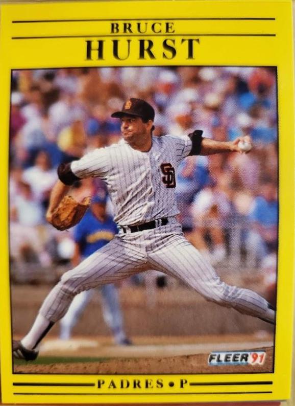Bruce Hurst #533 Baseball Cards 1991 Fleer