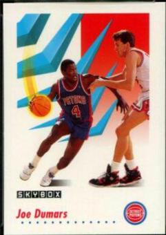 Joe Dumars #81 Basketball Cards 1991 Skybox