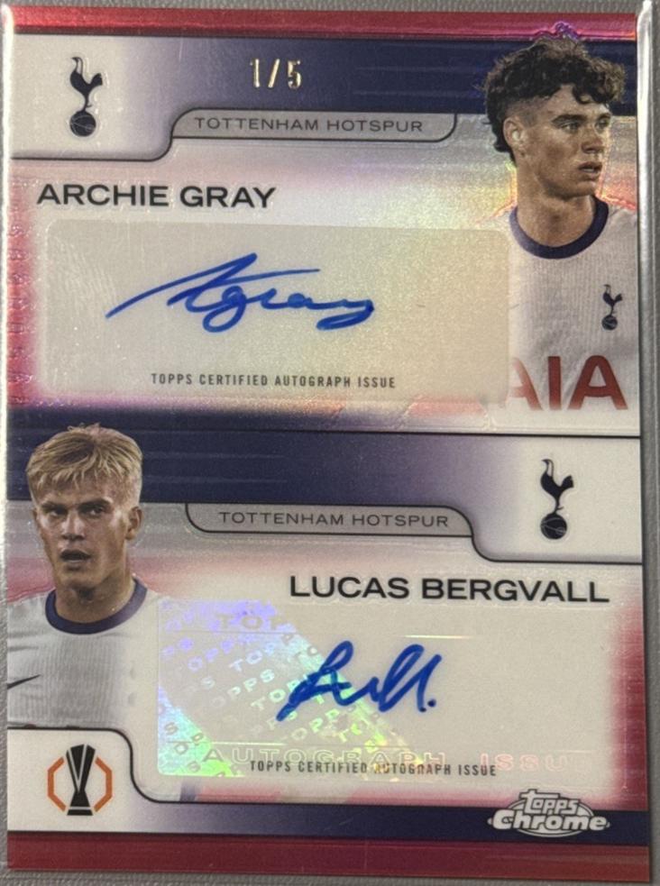 Archie Gray / Lucas Bergvall [Red Refractor] #DA-GB