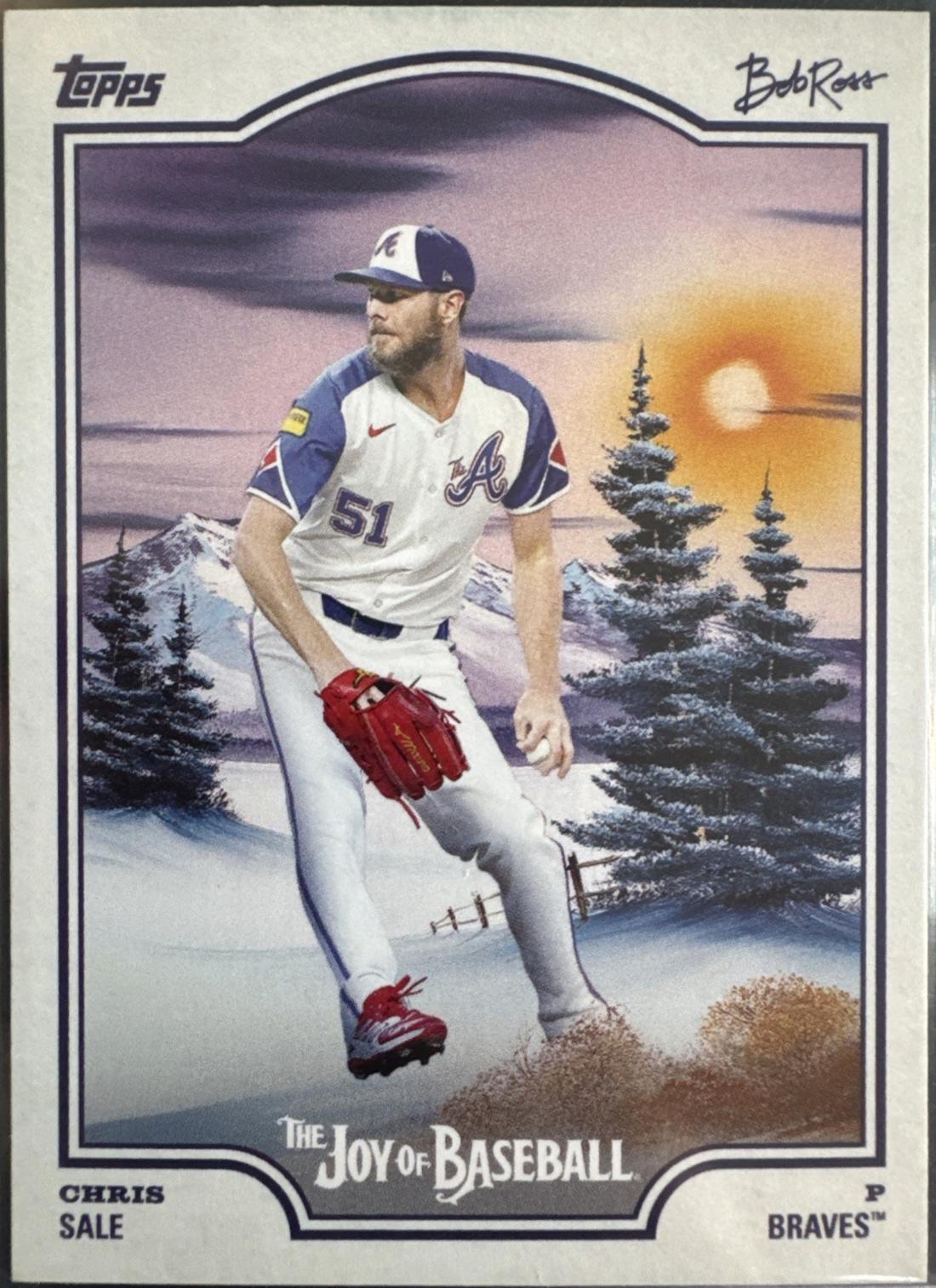 Chris Sale #22 2025 Topps X Bob Ross Baseball
