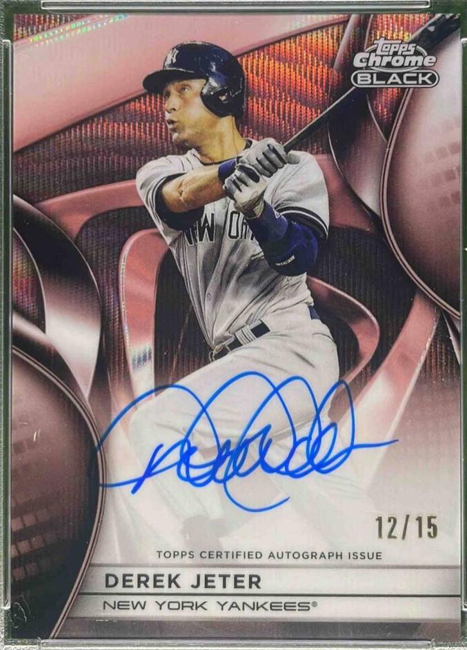Derek Jeter [Rose Gold Wave Refractor] #CBA-DJ
