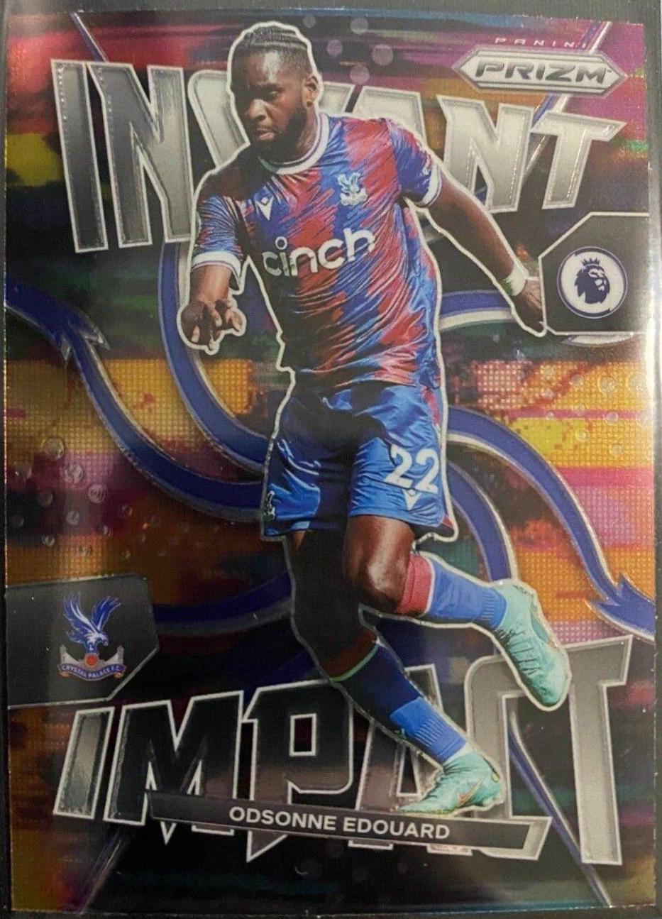 Odsonne Edouard #2 Soccer Cards 2022 Panini Prizm Premier League Instant Impact