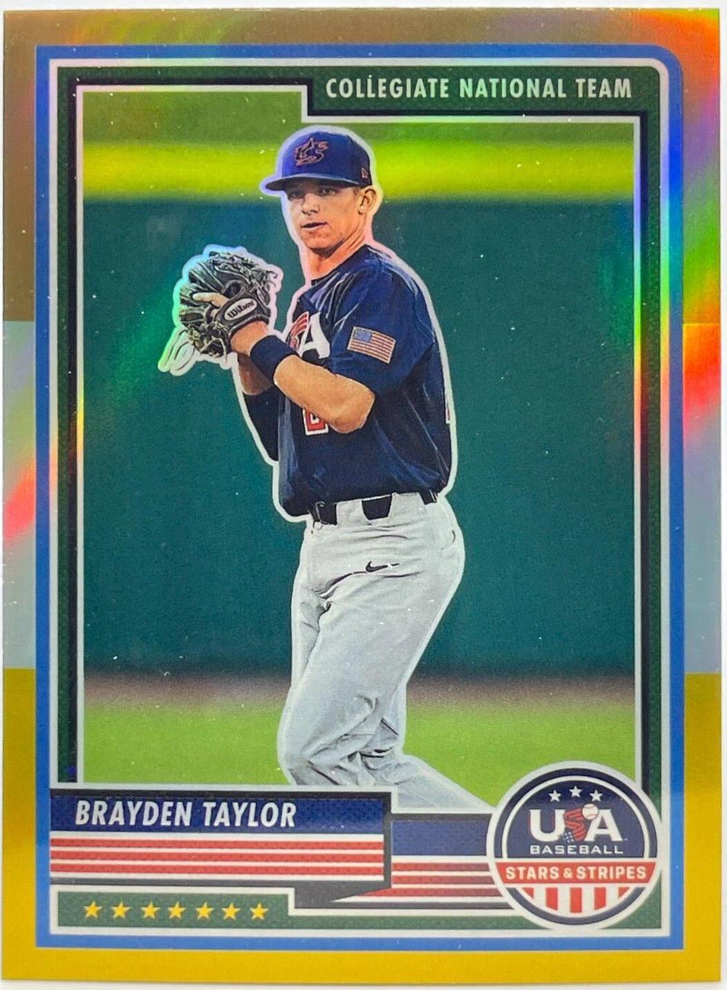 Brayden Taylor #96 2023 Panini Stars & Stripes USA Baseball