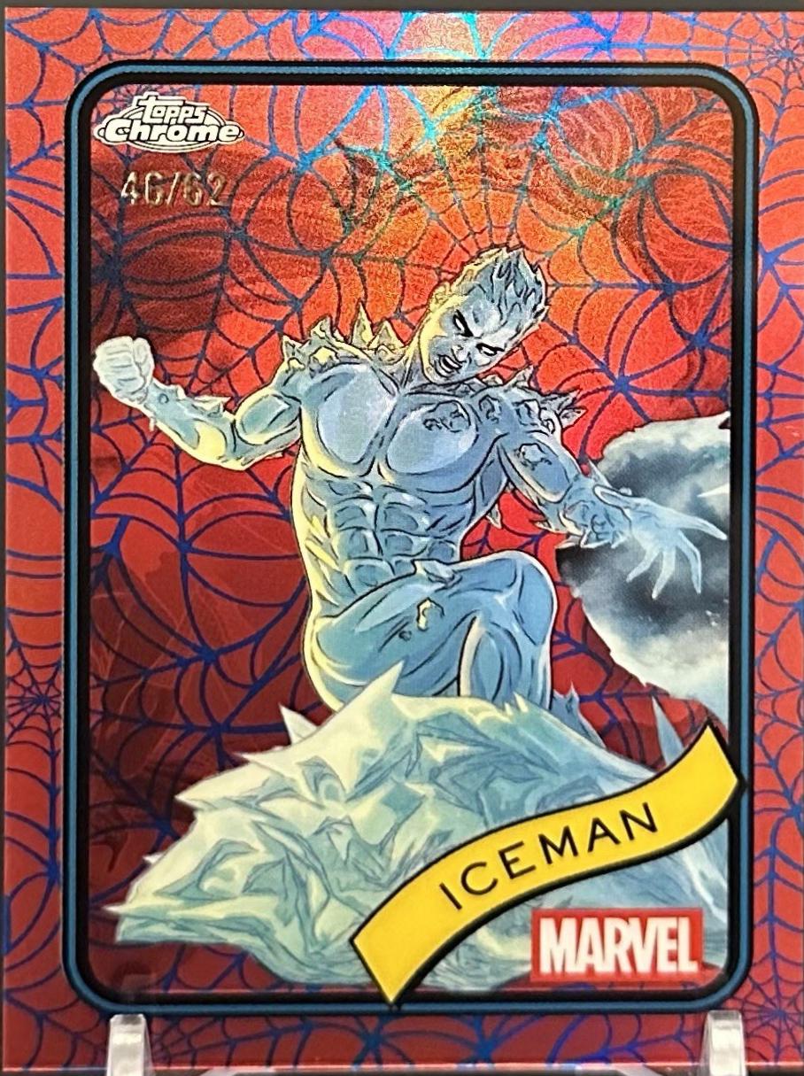 Iceman Blue & Red Spider Web Refractor