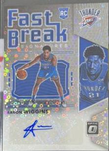 Aaron Wiggins #FB-AWG Basketball Cards 2021 Panini Donruss Optic Fast Break Signatures