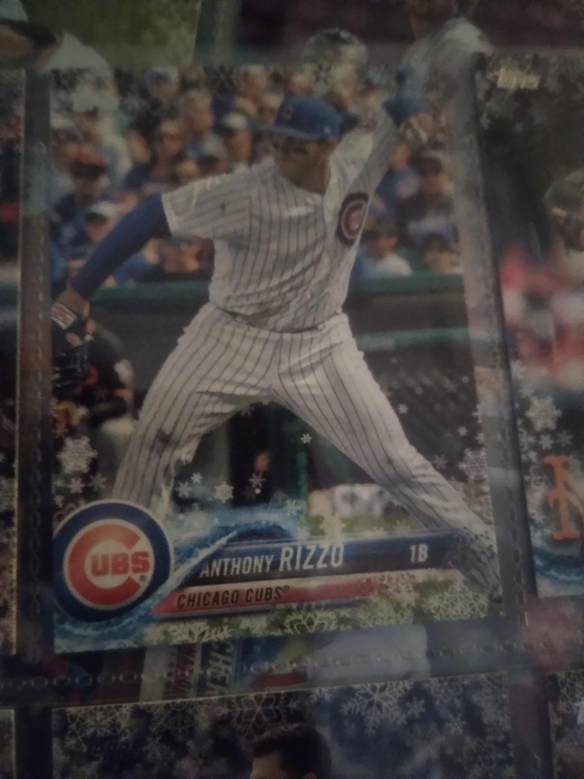 Anthony Rizzo #5 Baseball Cards 2018 Topps Holiday Mega Box