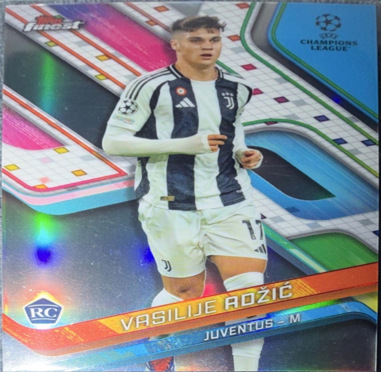 Vasilije Adzic #160 2024 Topps Finest UEFA