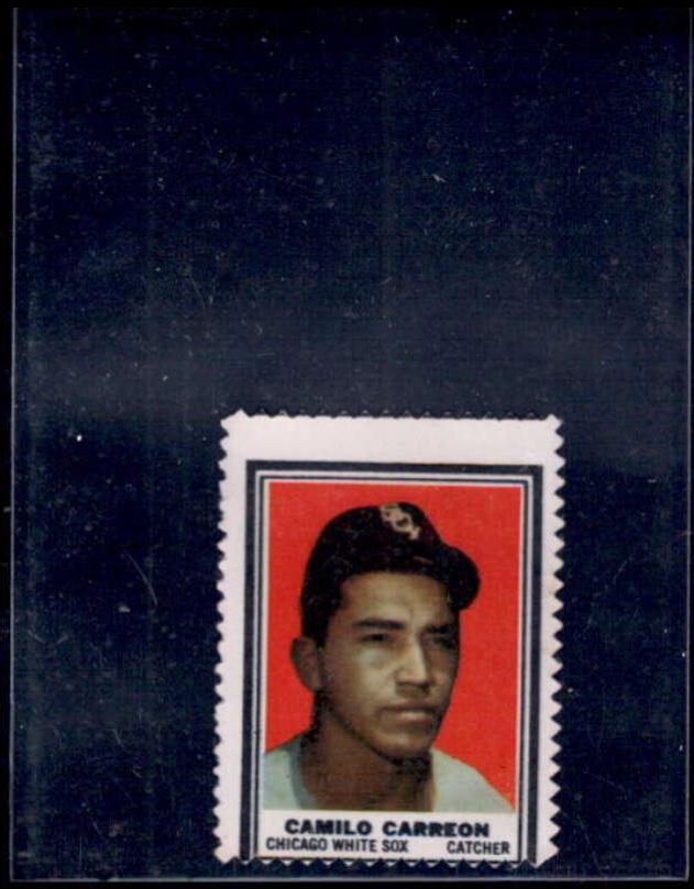 Camilo Carreon Baseball Cards 1962 Topps Stamps