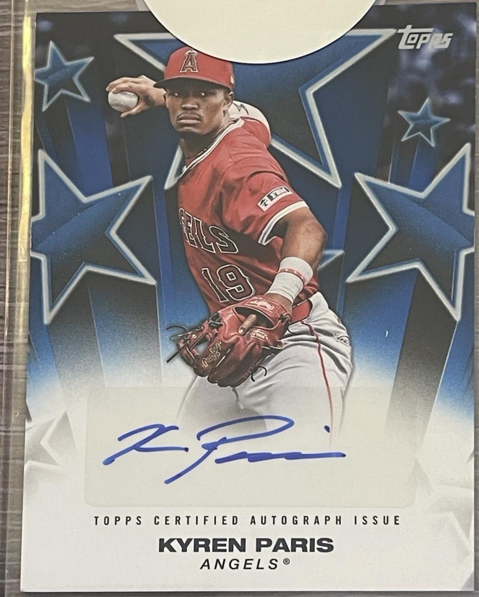Kyren Paris #BSAU-KP 2025 Topps Update Stars Autograph Baseball