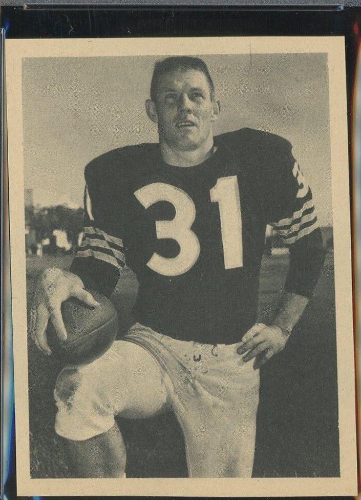 Billy Lott Football Cards 1961 Fleer Wallet Pictures
