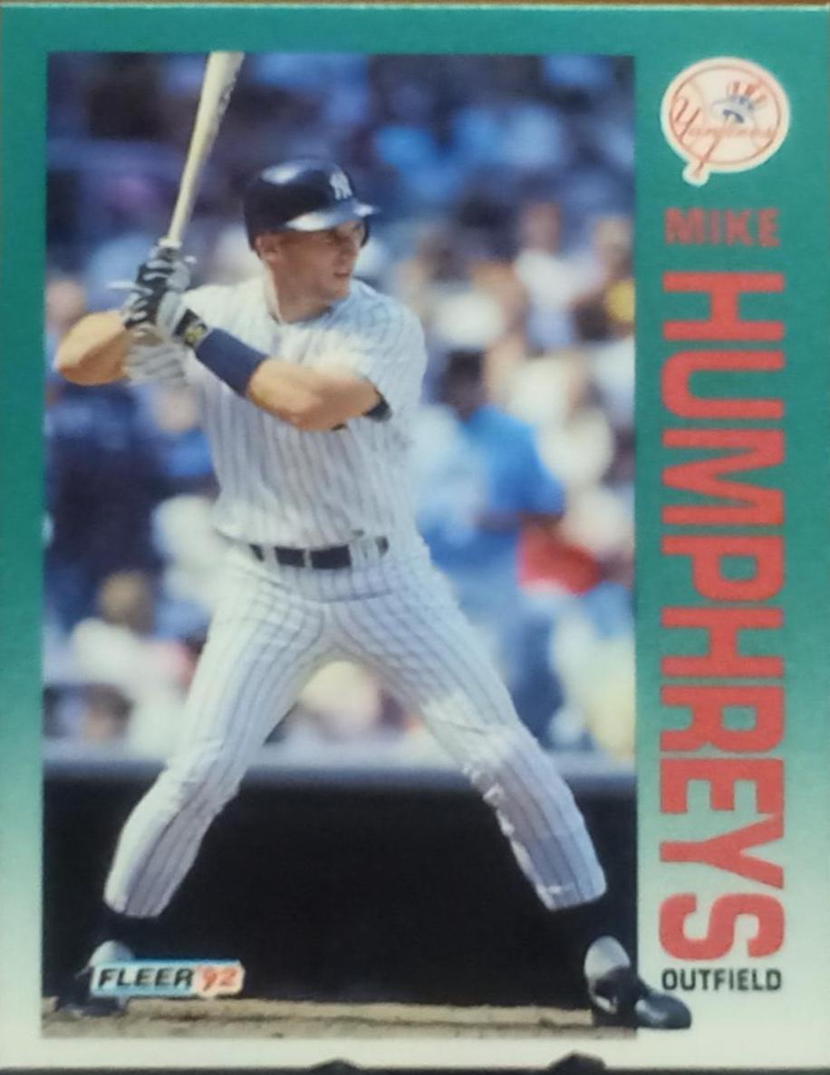 Mike Humphreys #231 Baseball Cards 1992 Fleer