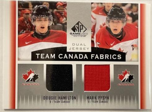 Hamilton, Pysyk #TC2-HP Hockey Cards 2013 SP Game Used