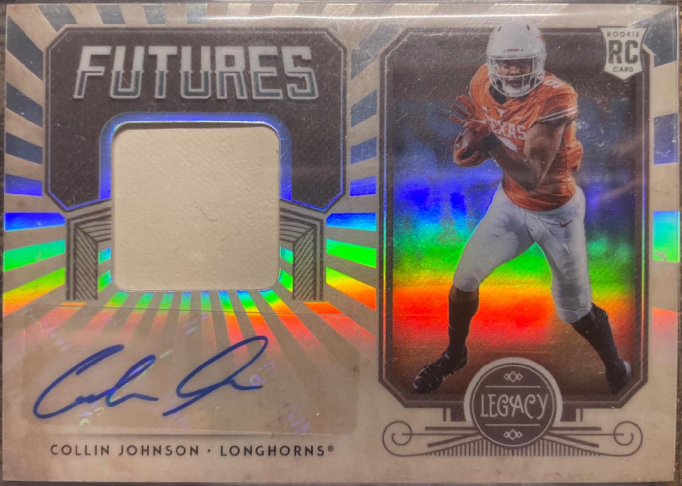 Collin Johnson Football Cards 2020 Panini Legacy Futures Dual Patch Autographs