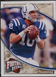 Peyton Manning #31 Football Cards 2009 Upper Deck Heroes