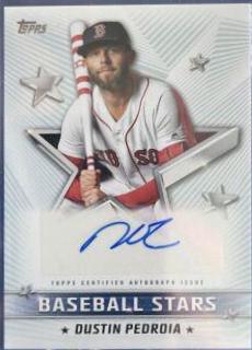 Dustin Pedroia #BSA-DP Baseball Cards 2022 Topps Baseball Stars Autographs