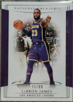 LeBron James #28 Basketball Cards 2018 Panini National Treasures